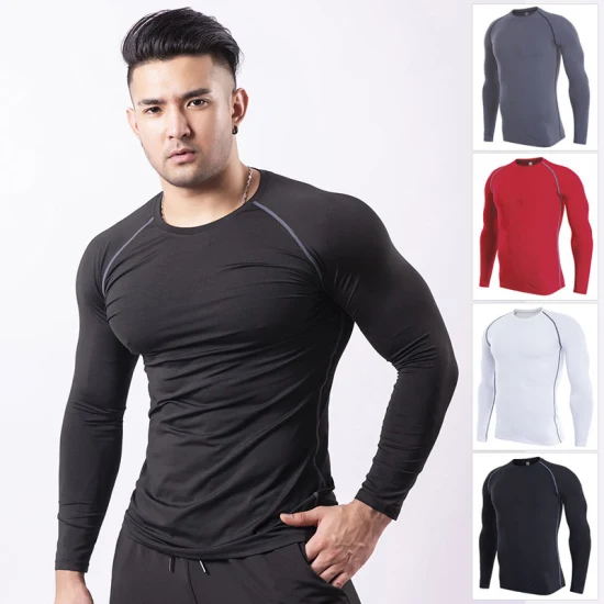 Custom Printed Sleeve Sublimation Gym T Shirt Base Layer Decent and Latest Design 2023 Fir Shirt Base Layer High Performance Base Layer for Men